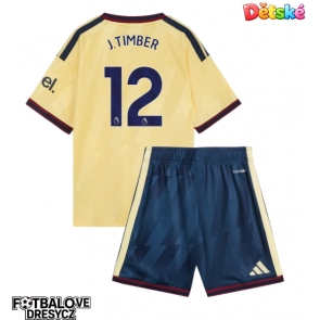 Arsenal Jurrien Timber #12 Dětské Alternativní dres komplet 2026-27 Krátký Rukáv (+ trenýrky)